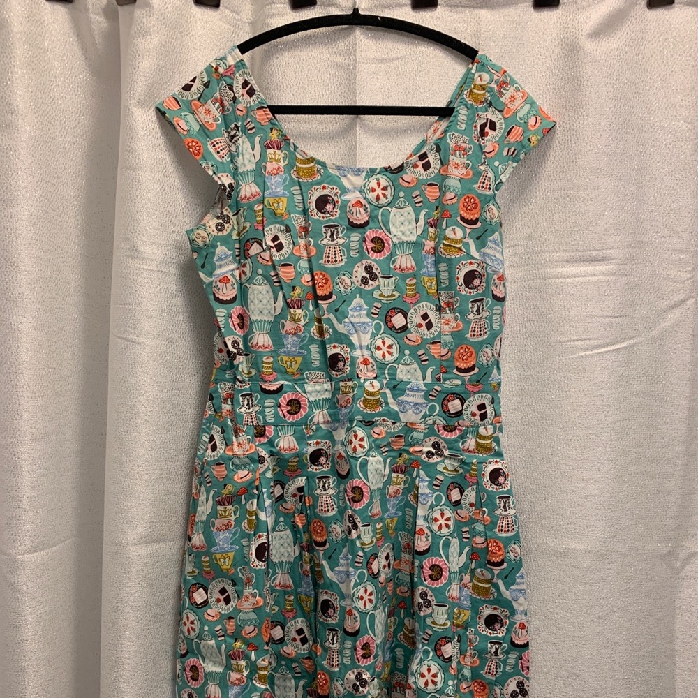 Retro tea party swing dress